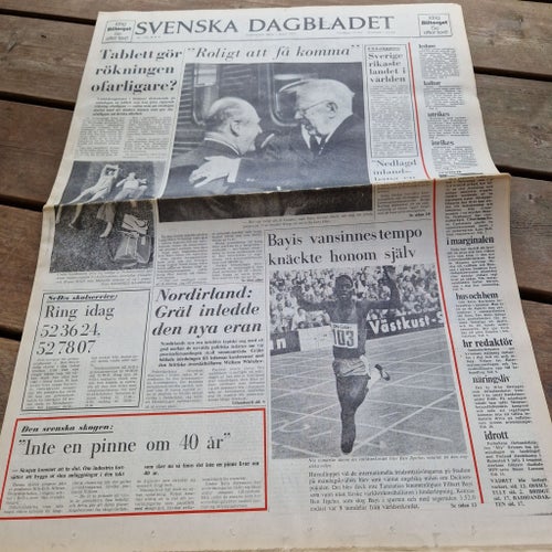 Svenska Dagbladet Tidning från 1973