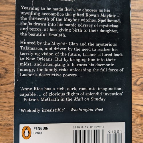Lasher by Anne Rice, 1993