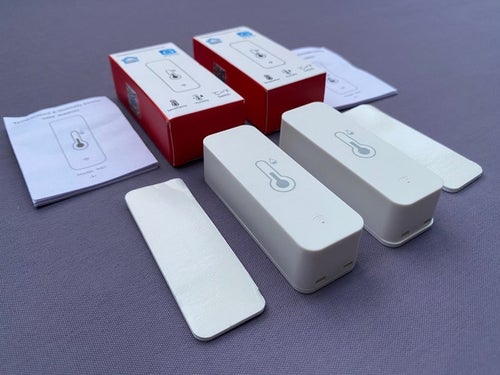 2-Pack Tuya WIFI Temperatur Luftfuktighets Monitor Termometer Sensor