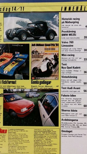 Teknikens Värld 24 1984: BMW M535i E28, Opel Kadett (bl a GSi), Audi 100 CC TD