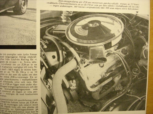 Road test Z28 Chevrolet Camaro från 1973