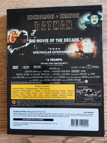 Batman / Svensk Snapcase DVD