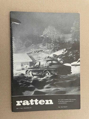 VOLVO Tidning Ratten 1961 Nr.1 Isbanetävling m. PV Bild på Amazon Polis
