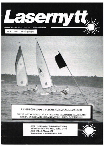 Lasernytt 1993 Nr 2 och 1994 Nr 3 (årgång 18 och 19)