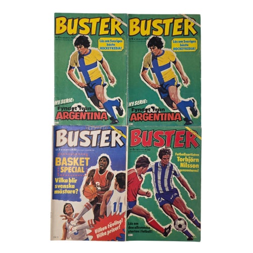 Buster Serietidningar - 12 st 1980-1981