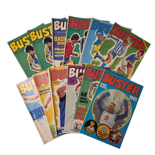 Buster Serietidningar - 12 st 1980-1981