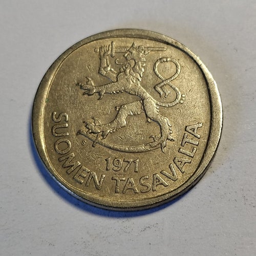 Finsk 1 Markka från 1971