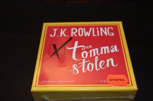 CD-bok: Den tomma stolen - J.K. Rowling (NY, INPLASTAD!)