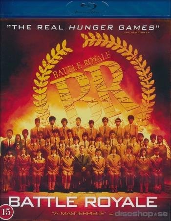 Battle Royale (2000) Kinji Fukasaku med Tatsuya Fujiwara och Aki Maeda.