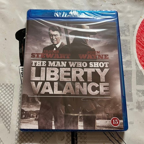 THE MAN WHO SHOT LIBERTY VALANCE (1962) INPLASTAD SVENSK UTGÅVA!