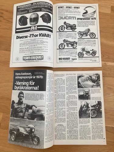 4 tidningar Allt om MC från 1978