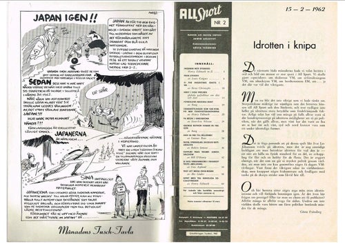 ALL SPORT 1962 Nr 2 Ingo-Bygraves - Assar Rönnlund - 5 sidor Ewy Rosqvist
