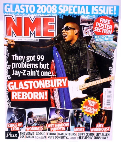 NME Magazine-July 5th 2008-Jay-Z/Glastonbury issue-NEW-Weight 184g-FREE postage