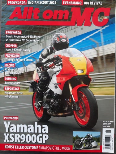Allt om MC nr 6 2024: Ducati Hypermotard 698 Mono, Husqvarna 701 Supermoto
