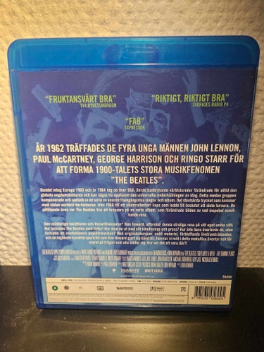 The Beatles: Eight Days a Week – The Touring Years (2016) Blu-ray – Dokumentär –