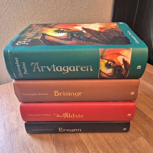 Eragon Bokserie av Christopher Paolini. Den Äldste Birsingr Arvtagaren Fantasy