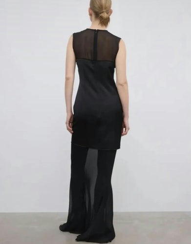 Dagmar Two Layer Maxi-sidenklänning NWOT
