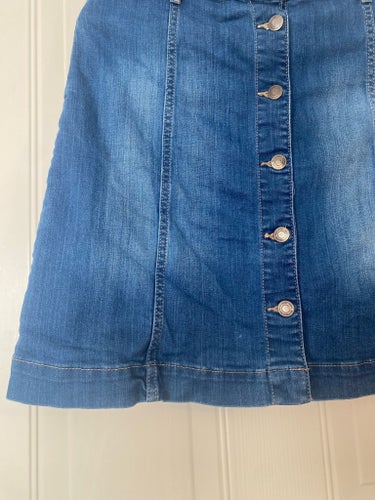 A-linje jeanskjol (S) Lindex