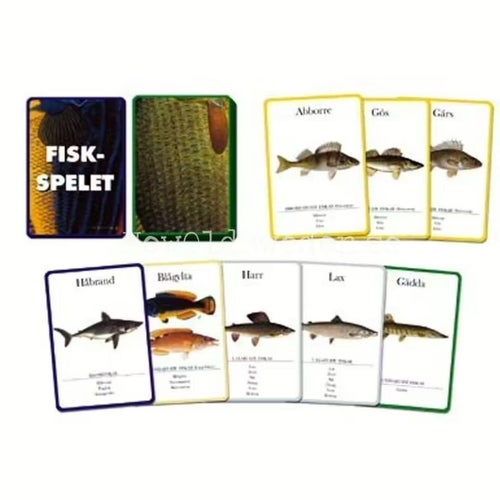FISKSPELET– För alla storfiskare , 2-4 spelare, 52 illustrerade kort