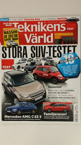 Teknikens Värld 8 2015: BMW X1, Fiat 500X, Jeep Cherokee, L-R Discovery Sport
