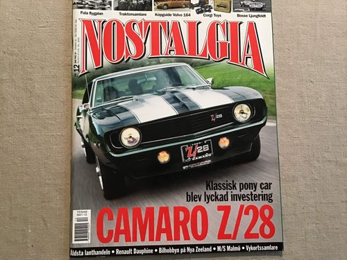 NOSTALGIA NR 12 2006 CAMARO Z/28,FULA FLYGPLAN,CORGI TOYS,TRAKTOR SAMLARE.MONARK