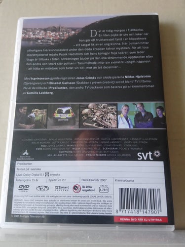 Predikanten, Camilla Läckberg, Dvd