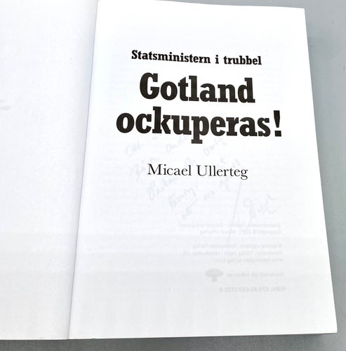 (Dedikationsex) Gotland ockuperas! av Micael Ullerteg