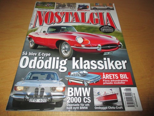 NOSTALGIA NR 8 2021. BMW 2000 CS 1969, JAGUAR E-TYPE, SHELBY GT350H 1966 ,M.M