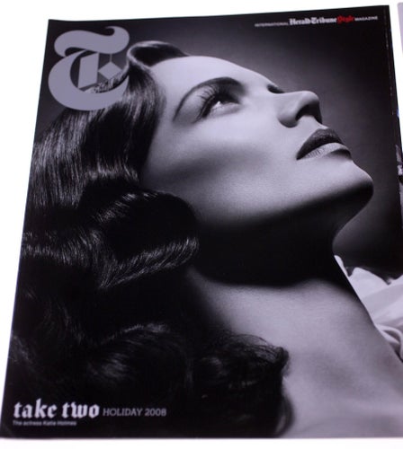 Katie Holmes bundle-Two magazines-S Magazine and Herald Tribune Magazine 2005/08