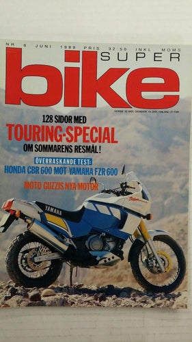 Super Bike nr 6 1989: Honda CBR 600 F, Yamaha FZR 600 + XTZ 750 Super Ténéré