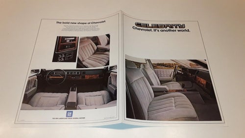 Chevrolet Celebrity 4 sidor tryckt ? engelsk text