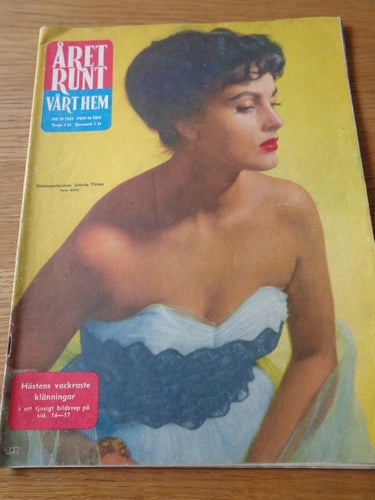 Året Runt nr35 1953 Ursula Thiess omslaget, Jacques Cousteau dykning havet-