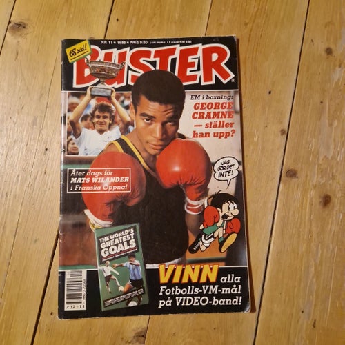 Buster nr 11 1989 George Scott Boxning