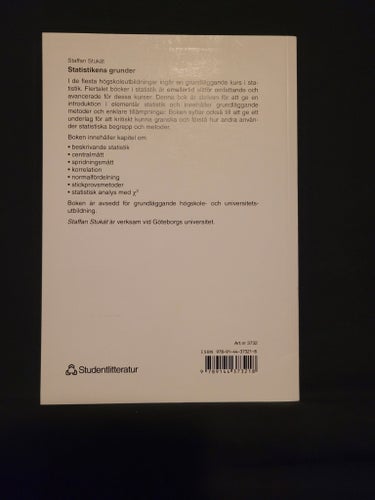 Statistikens grunder av Staffan Stukát (1993)