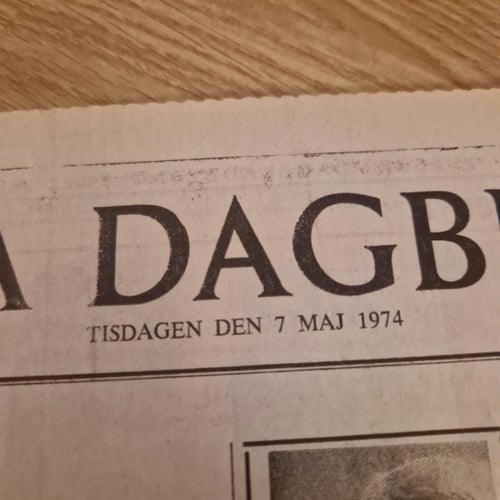 Svenska Dagbladet Tidning från 1974