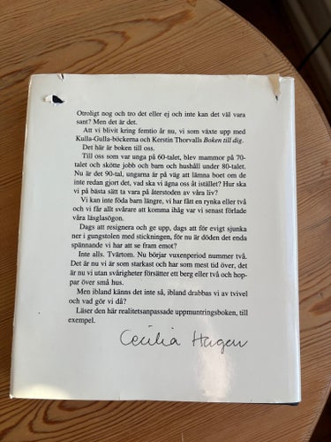 Kulla-Gulla i övergångsåldern av Cecilia Hagen, 1994 - inbunden