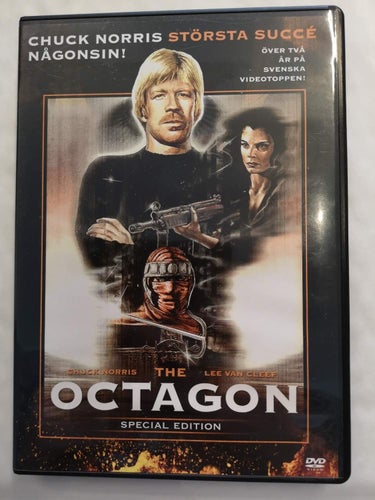 DVD Octagon Chuch Norris Lee Van Cleef Special Edition Svensk text TOPPSKICK