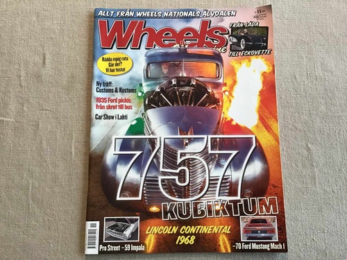 WHEELS NR 11 2016 757 KUBIKTUM,FORD MUSTANG MACH 1, DRAGRACING,PLYMOUTH REN PLÅT