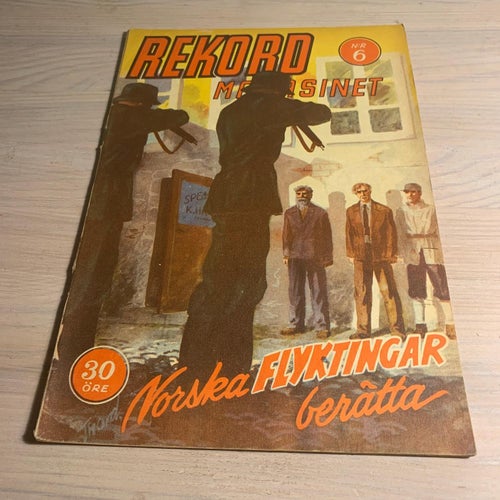 Tidningen Rekord Rekordmagasinet 1944 nr 6 - (baksidan saknas)