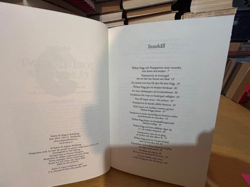 Jorden runt på 80 dagar av Jules Verne, bok, Very Fine