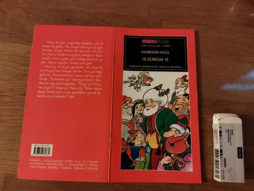 Nasreddin Hoca - Ye kurkum ye, Very Fine. minibok på turkiska