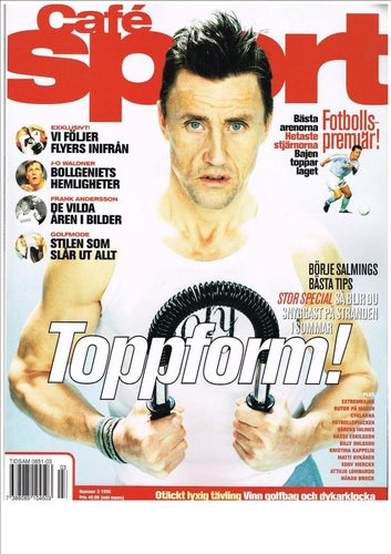 CAFÉ SPORT 1998 Nr 3 - omslagsbild: Börje Salming - ishockey