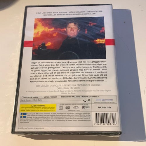 Wallander - Mördare utan ansikte (DVD) - ny