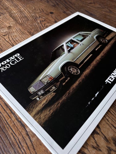 Försäljningsbroschyr Volvo 760 GLE med Teknisk Presentation