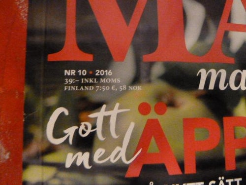 MAT MAGASINET, NR 10- 2016, TIDNING