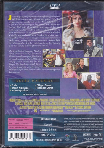 DVD / Serving Sara / Matthew Perry, Elizabeth Hurley / Ny & Inplastad