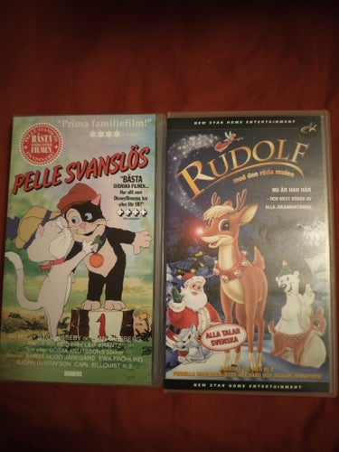 Pelle Svanslös & Rudolf med den röda mulen VHS