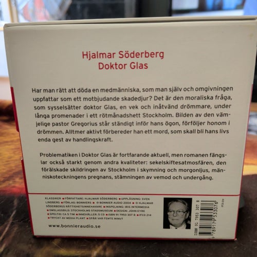 Doktor Glas av Hjalmar Söderberg (Ljudbok CD)