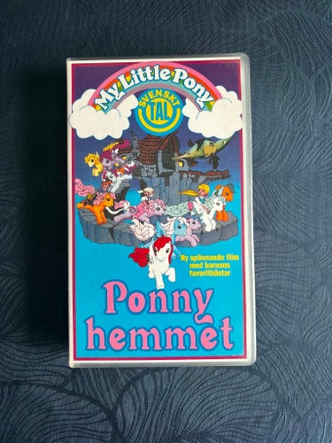 Vintage MLP ”Ponny Hemmet” VHS (Case ONLY) & movie MLP ”Den Försvunna Dagboken”