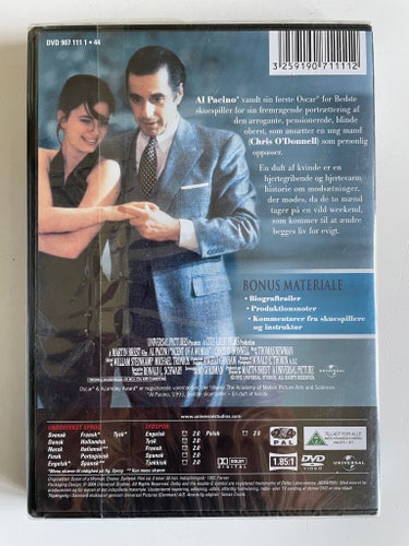 En Duft af Kvinde (DVD). Fabriksforseglet